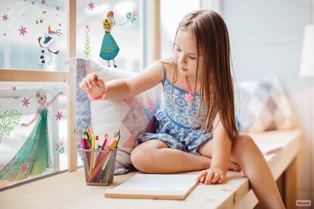 Sticker Komar window 31x31cm Frozen Flower 16407 - imagine 2